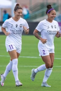 Ali Krieger and Sydney Leroux