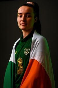 Niamh Farrelly Ireland flag