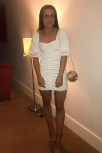 Niamh Farrelly little white dress