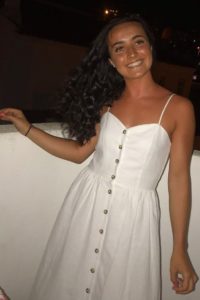 Niamh Farrelly white dress