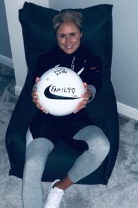 Steph Houghton soccer ball