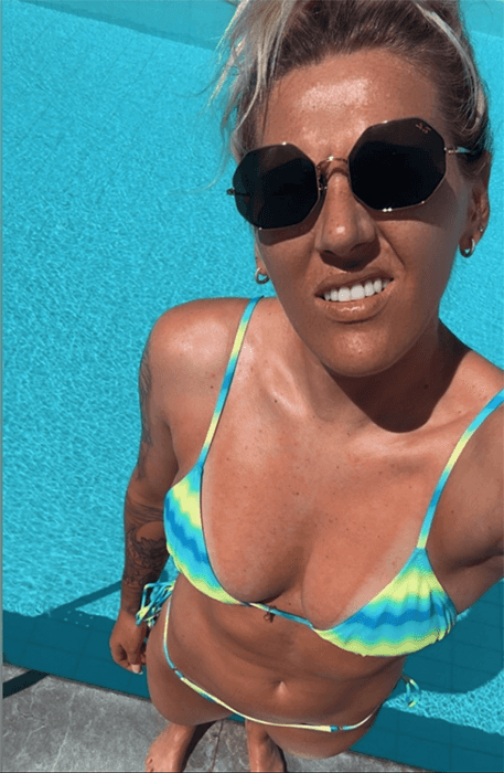 Millie Bright at pool